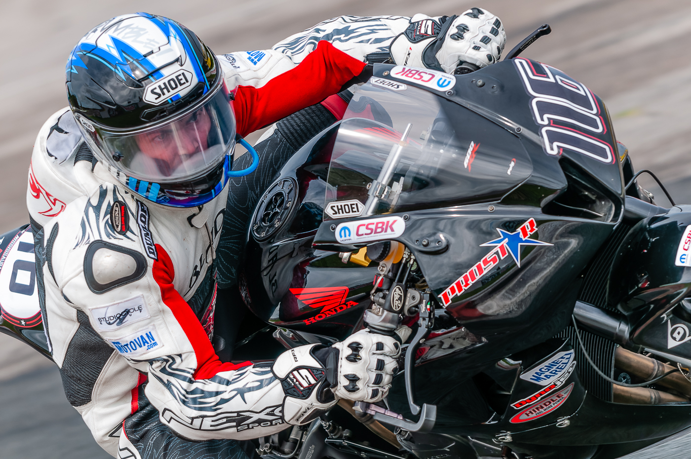 An intense Trevor Daley, Mosport, August 2014